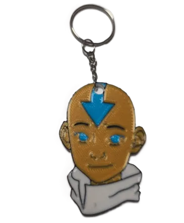 Брелок Avatar: The Last Airbender Aang Аватар на Аанг Keychain ABS пластик 4 см.