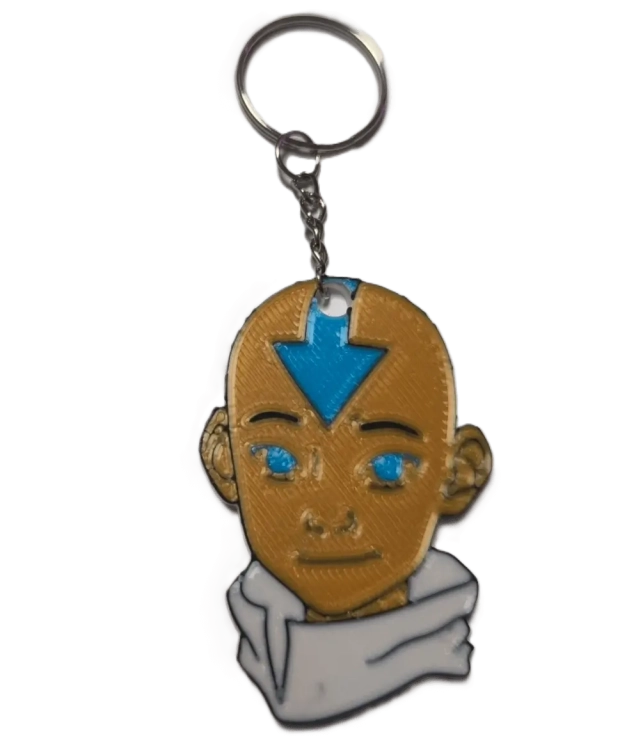 Брелок Avatar: The Last Airbender Aang Аватар на Аанг Keychain ABS пластик 4 см.