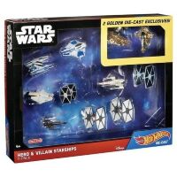 Набір фігурок Star Wars Hot Wheels Hero Villain Starships 11-Pack
