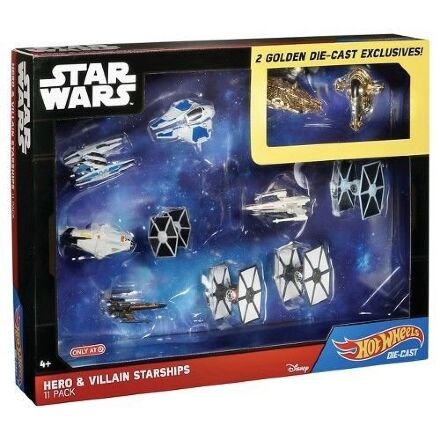 Набір фігурок Star Wars Hot Wheels Hero Villain Starships 11-Pack