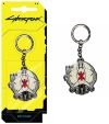 Брелок JINX Cyberpunk 2077 Heads Up Metal Keychain  
