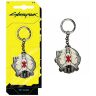 Брелок JINX Cyberpunk 2077 Heads Up Metal Keychain  