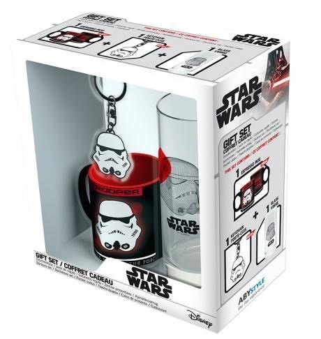 Подарунковий набір Star Wars Зіркові війни Trooper склянка, брелок, чашка 