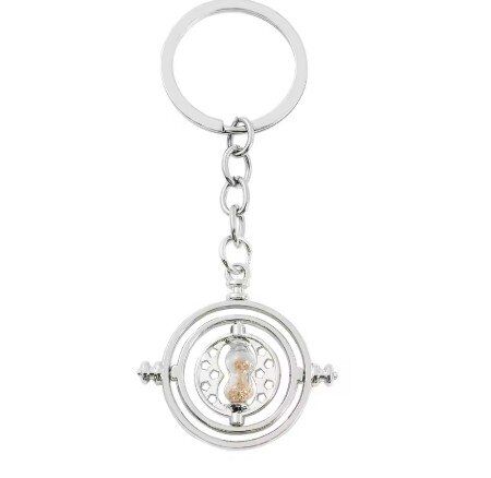 Брелок Harry Potter Time Turner Keychain Маховик часу Гаррі Поттер срібний