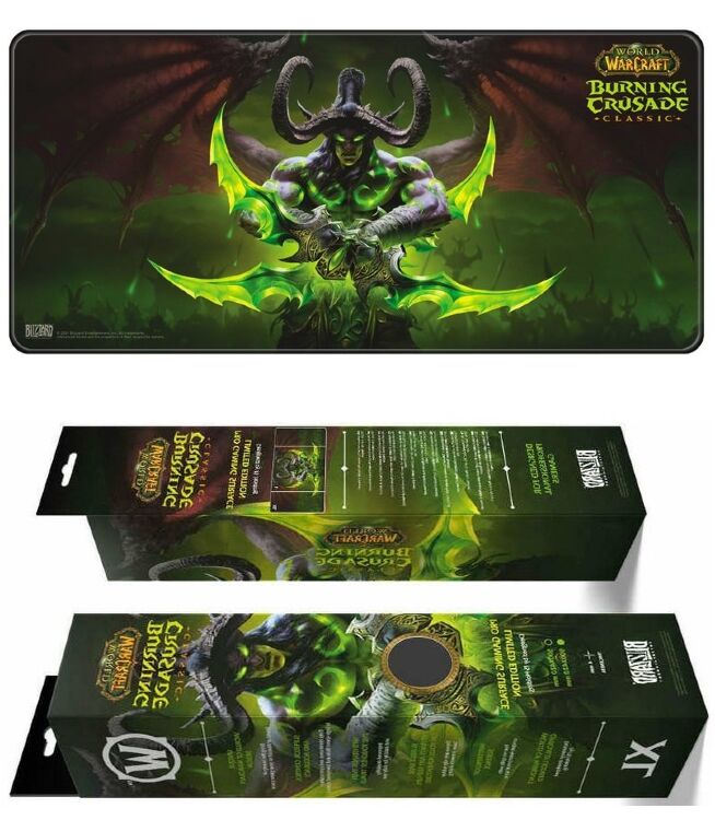 Килимок ігрова поверхня Blizzard World Of Warcraft Gaming Desk Mat Burning Crusade Illidan XL Іллідан (90*42 cm)
