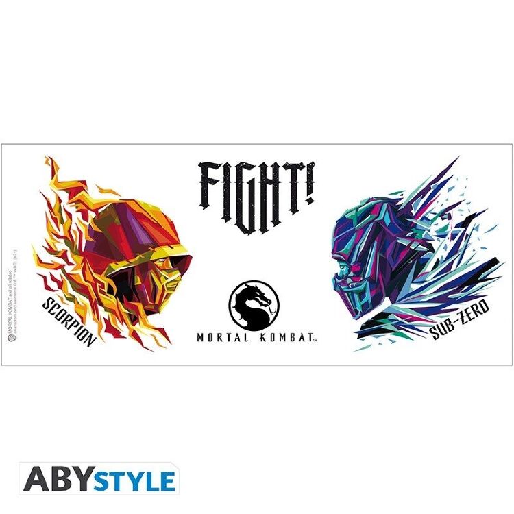 Чашка Mortal Kombat 11 Scorpion vs Sub-Zero кружка Скорпион и Саб-Зиро