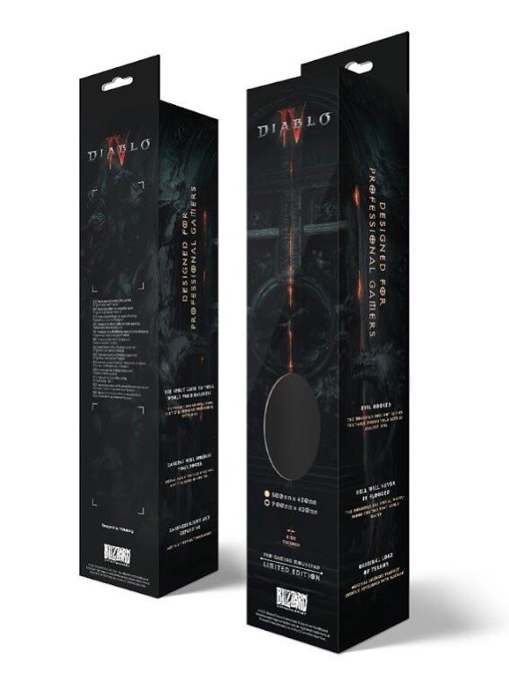 Коврик для мыши игровая поверхность Blizzard DIABLO IV 4 Skeleton King (Диабло)  XL (90*42 cm)