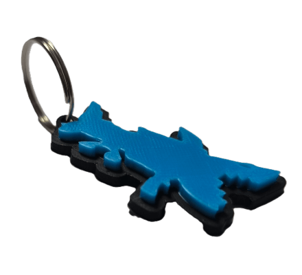 Брелок League of Legends Arcane Ліга Легенд Logo Keychain ABS пластик 4 см.