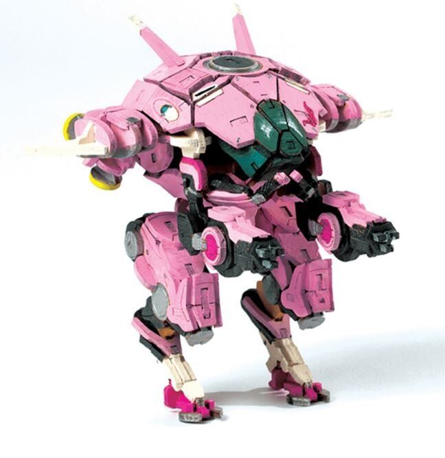 Конструктор из дерева 3D - Overwatch D.Va Incredibuilds Wood Model