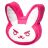 Мягкая игрушка подушка Overwatch D.Va Bunny Pillow