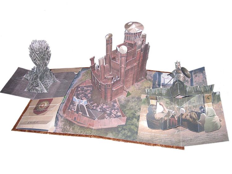 Книга 3D карта Игра престолов Вестерос Game of Thrones: A PopUp Guide to Westeros