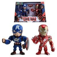 Фігурки Jada Toys Metals Die-Cast: Civil War Captain America and Ironman BATTLE DAMAGE
