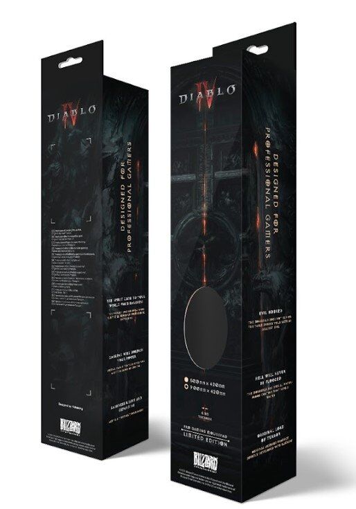 Коврик для мыши игровая поверхность Blizzard DIABLO IV 4 Gate of Hell Диабло XL (90*42 cm)