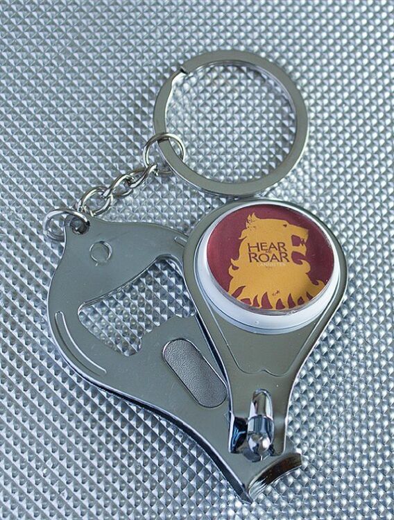 Брелок Game of Thrones Lannister с кусачками для ногтей и открывашкой