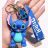 Брелок подвеска на рюкзак Stitch Blue Стич 3D Keychain Backpack