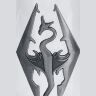 Кружка Skyrim - Dragon Symbol Glass stein