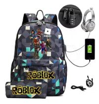 Рюкзак Роблокс Roblox USB Charge School Kids Backpack 48 х 30 х 18 см.