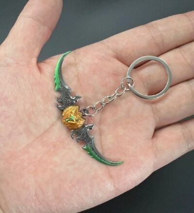 Брелок World of Warcraft Warglaive Of Azzinoth Бойові гліфи Аззинота 7 см. №2