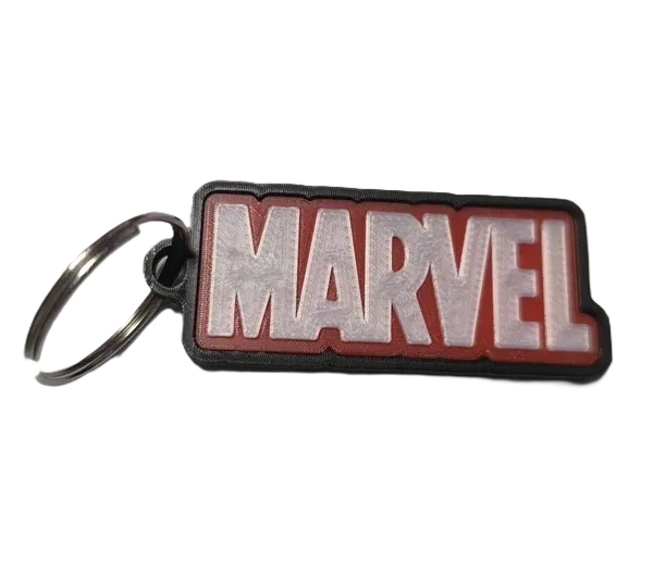 Брелок Marvel Logo Keychain Лого ABS пластик 5 см.