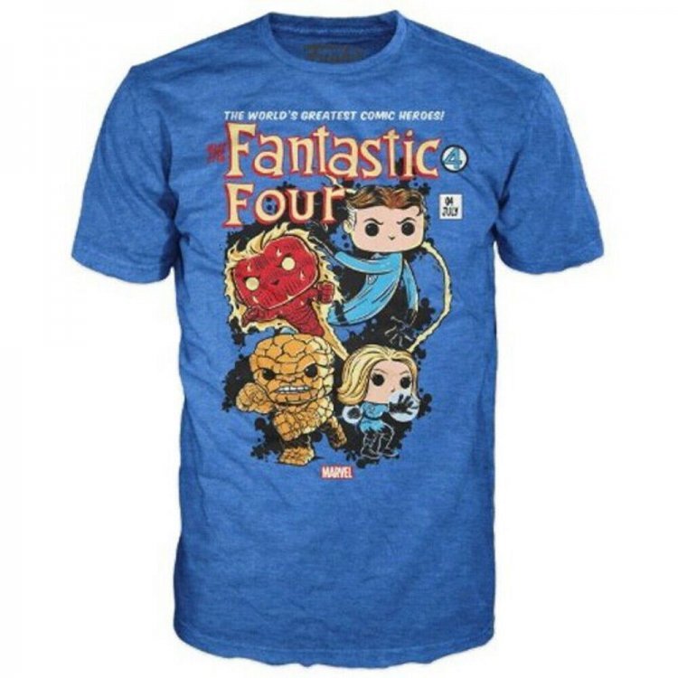 Футболка Funko Marvel - Fantastic Four Collector Corps T-Shirt фанко Фантастична четвірка (розмір L)
