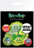 Набір значків Рік і Морті GB eye Badge Pack: Rick and Morty