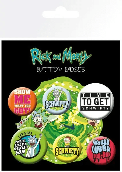 Набір значків Рік і Морті GB eye Badge Pack: Rick and Morty