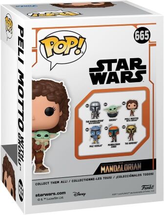 Фігурка Funko Star Wars Mandalorian Peli Motto with Grogu Фанко Мандалорець Пелі з Грогу 665