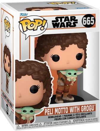 Фігурка Funko Star Wars Mandalorian Peli Motto with Grogu Фанко Мандалорець Пелі з Грогу 665