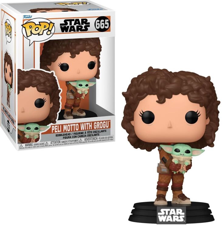 Фігурка Funko Star Wars Mandalorian Peli Motto with Grogu Фанко Мандалорець Пелі з Грогу 665