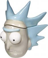Чашка Рик и Морти  с крышкой Rick Face 3D Sculpted Mug 20 Oz