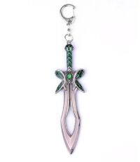 Брелок DOTA 2 Butterfly Sword Дота 2 меч метал колір срібло 6 см.