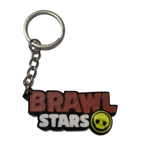 Брелок Brawl Stars Logo Keychain Бравл старс Логотип ABS пластик 5 см.