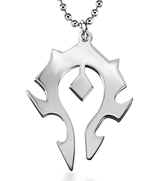 Брелок World of Warcraft Horde Titanium steel silver
