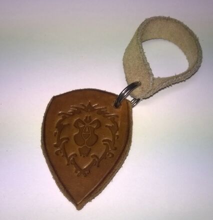 Брелок World of Warcraft Alliance Keychain (шкіра)