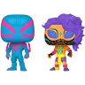 Фігурка Funko Marvel Spider-Man 2099 & Spider-Man India (Black Light) 2-Pack Людина Павук Фанко