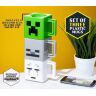 Набір 3 чашок Minecraft Stacking Coffee Mugs Creeper Skeleton and Ghast кружки Майнкрафт 250 мл
