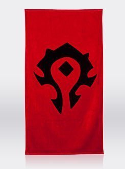 Полотенце со знаком Орды (Horde World of Warcraft Towel) 150 x 72 cm 