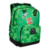 Рюкзак Майнкрафт Minecraft Survival Badges Kids Backpack (Green, 17") School 