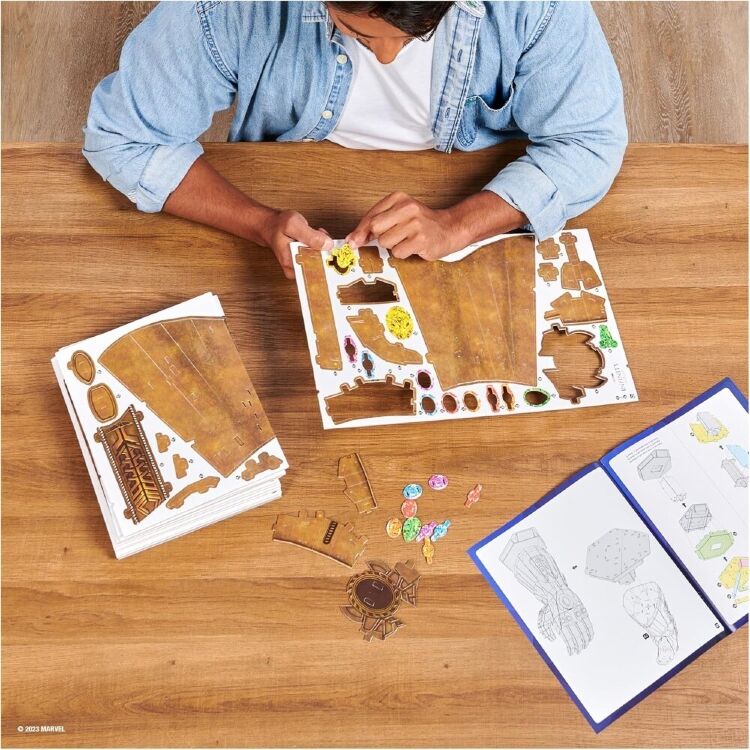 Пазл 4D Build Marvel Infinity Gauntlet puzzle 3D картон Перчатка бесконечности 142 шт.