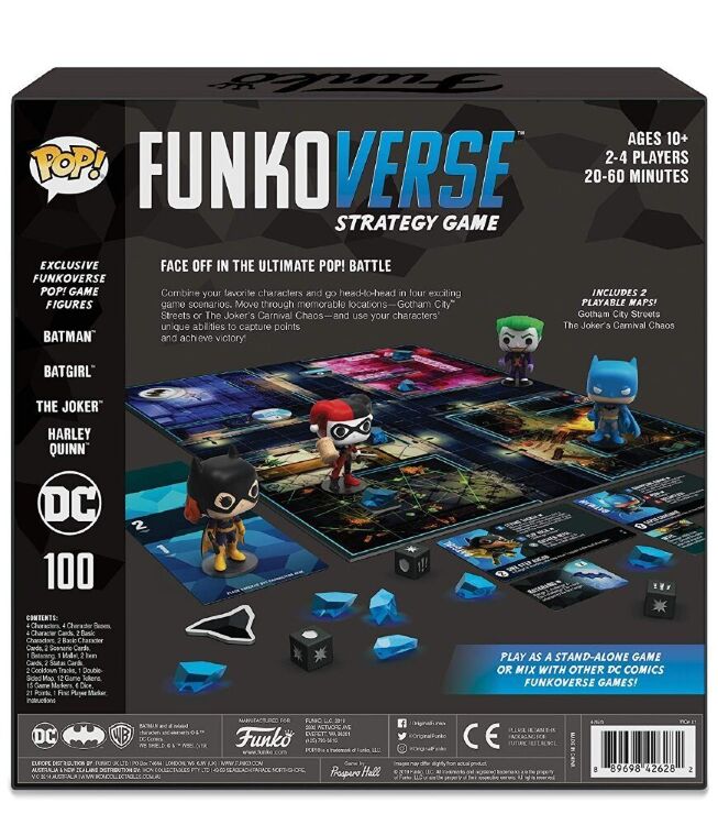 Настольная игра DC Funkoverse Funko Pop Strategy Game DC #100 Base Set