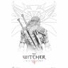 Постер Відьмак The Witcher Geralt Sketch Maxi Poster плакат 91*61 см