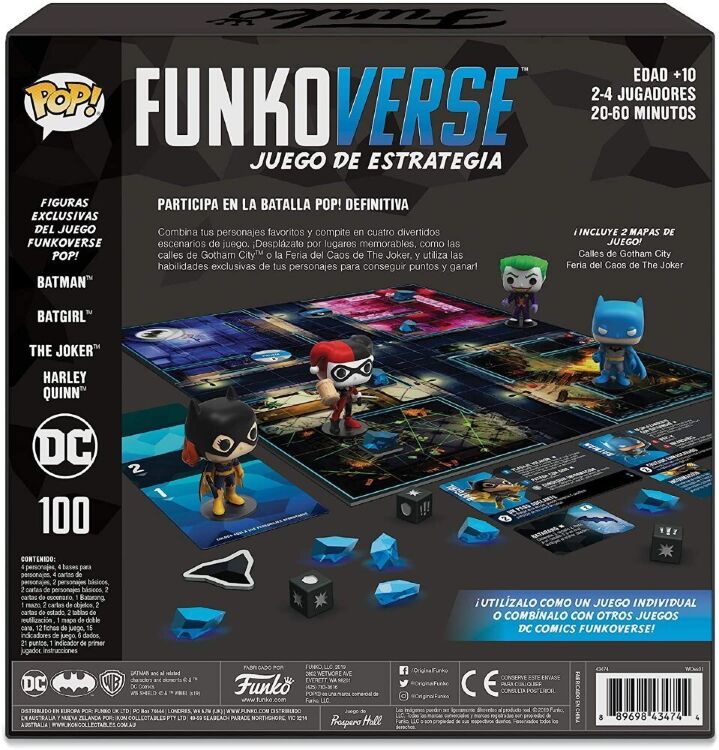 Настольная игра DC Funkoverse Funko Pop Strategy Game DC #100 Base Set in Spanish