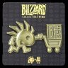 Значок 2017 Blizzcon Exclusive Murloc Blizzard Pin  