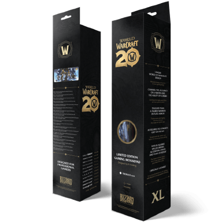 Килимок ігрова поверхня Blizzard World Of Warcraft 20th Anniversary XL Варкрафт (90*42 cm)