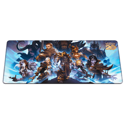 Килимок ігрова поверхня Blizzard World Of Warcraft 20th Anniversary XL Варкрафт (90*42 cm)