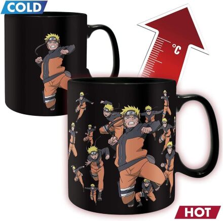 Подарунковий набір Наруто Naruto Shippuden - Clone Jutsu Magic Mug and Coaster Set (чашка, підставка)