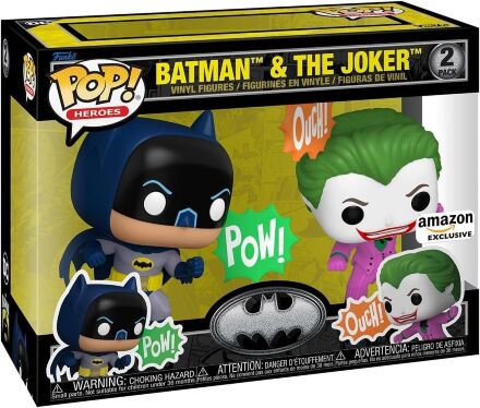 Фігурка Funko DC Heroes: Batman and The Joker 2-Pack Фанко Бетмен та Джокер (Amazon Exclusive)