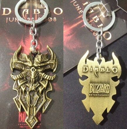 Брелок - Diablo III Logo Metal bronze
