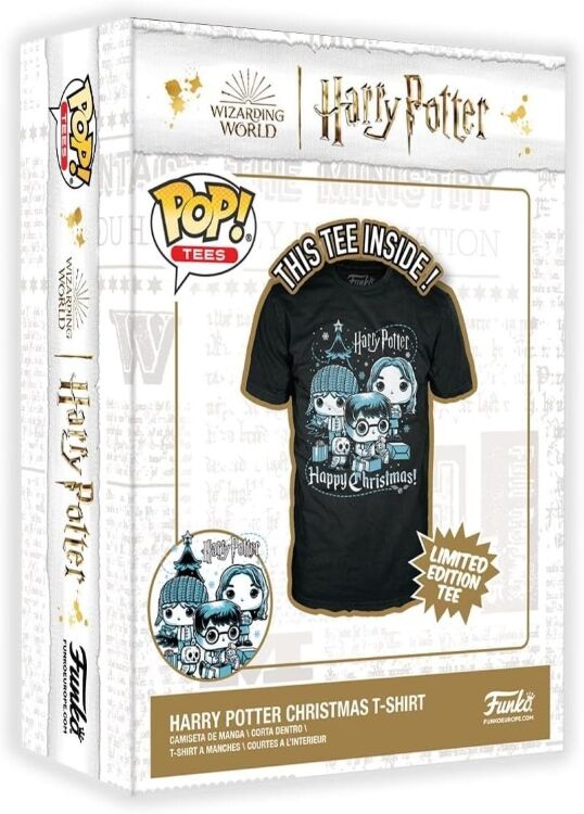 Футболка Funko Boxed Tee: Harry Potter Holiday Ron, Hermione, Harry фанко Гарри, Рон, Гермиона (размер S)