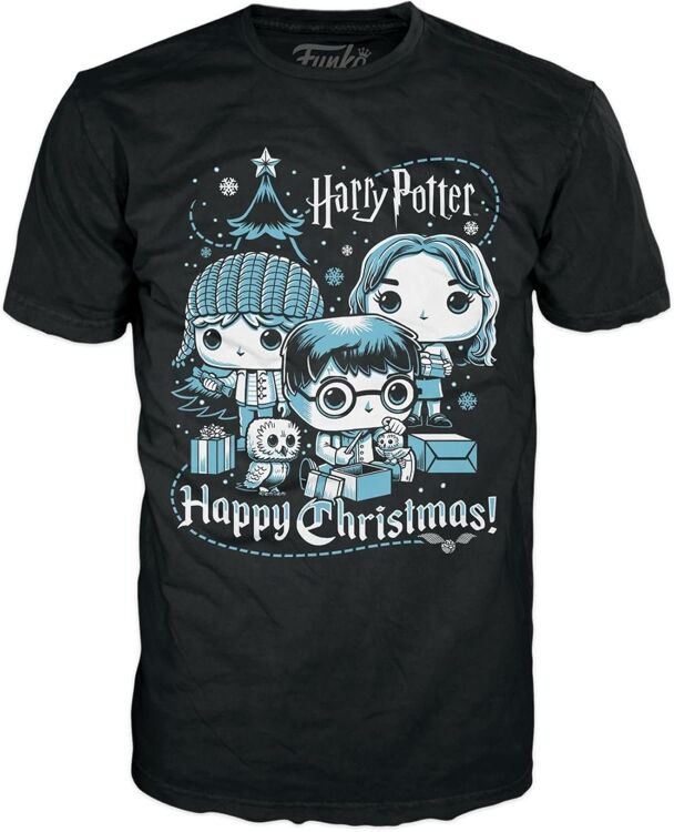 Футболка Funko Boxed Tee: Harry Potter Holiday Ron, Hermione, Harry фанко Гарри, Рон, Гермиона (размер S)